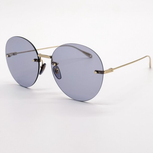 NEW GUCCI SUNGLASSES GG1149S 006 GOLD WOMEN EYEWEAR GUCCI PLUS EARRINGS main image 7